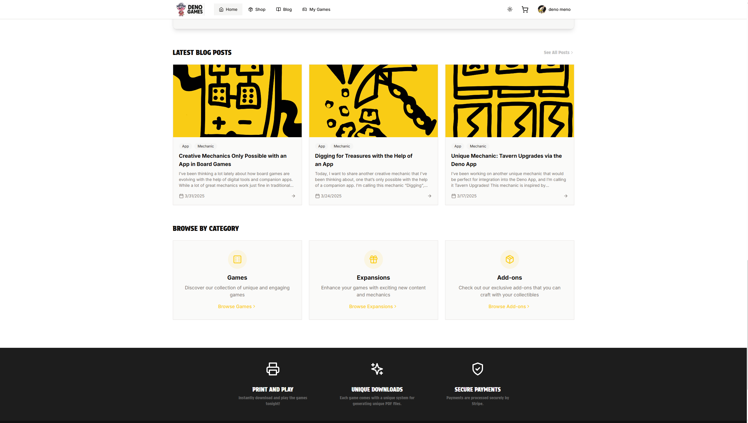 Deno Games screenshot 1
