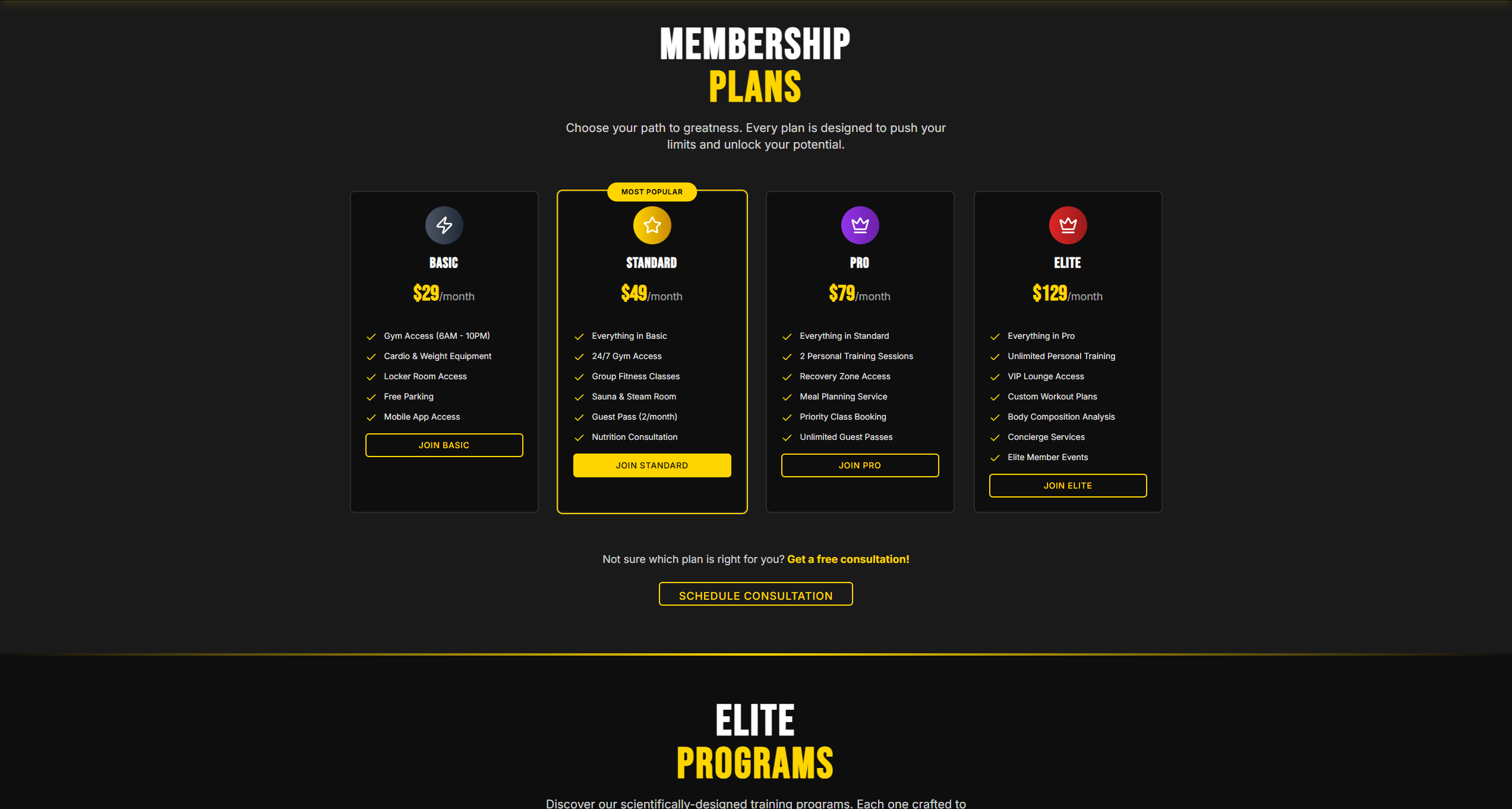 Elite Gym screenshot 2