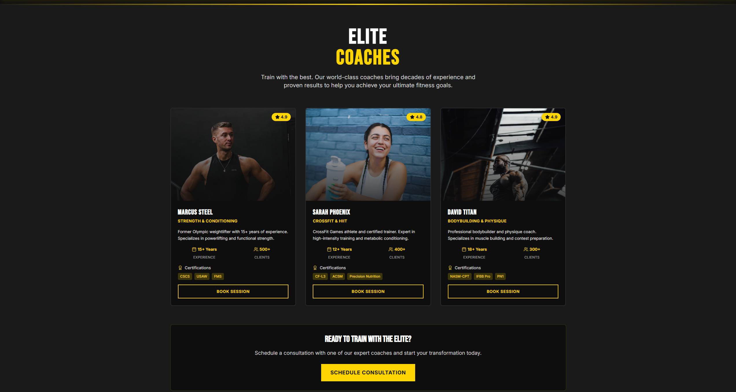 Elite Gym screenshot 3