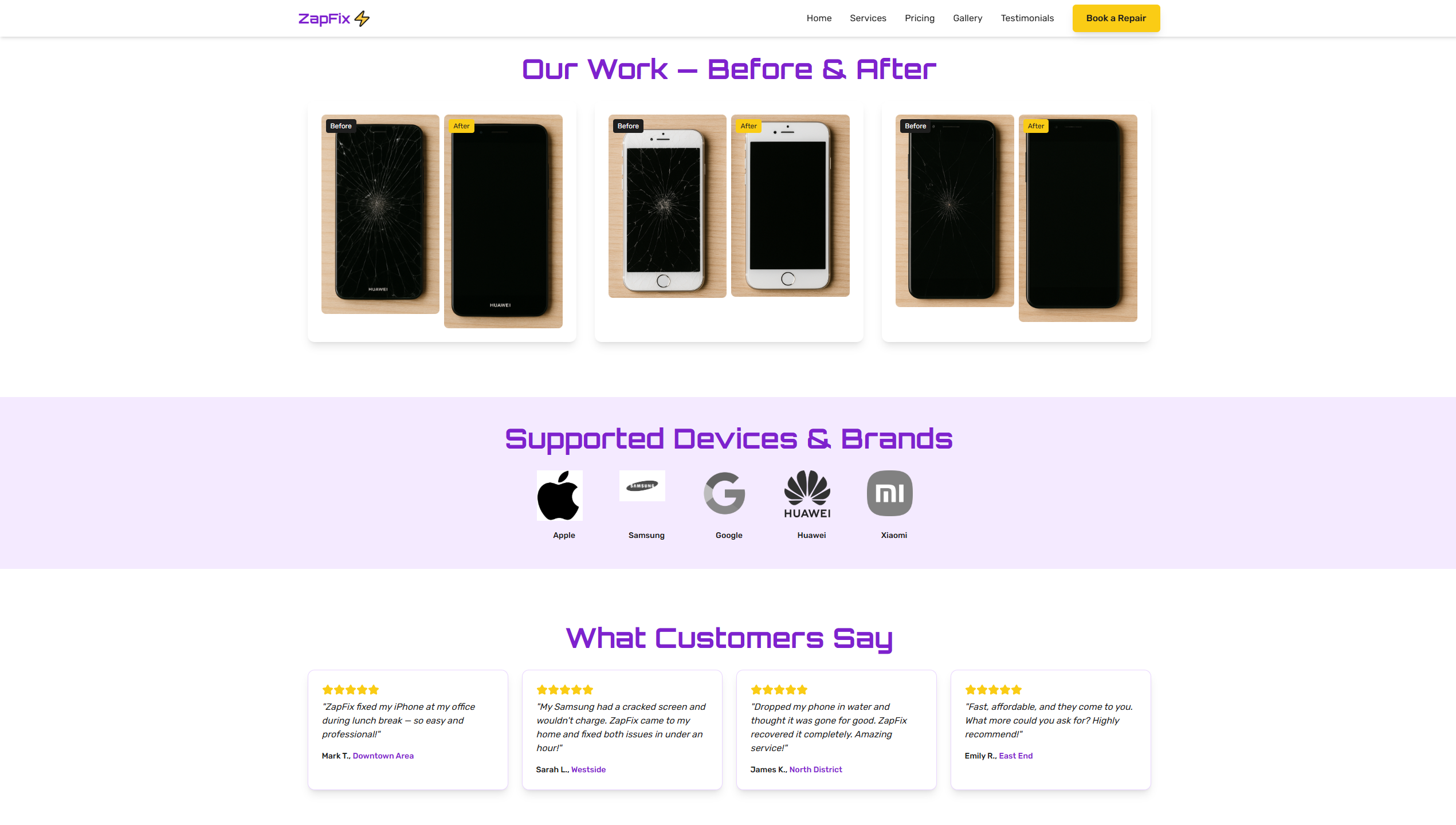 Zap Fix Mobile Repair screenshot 3