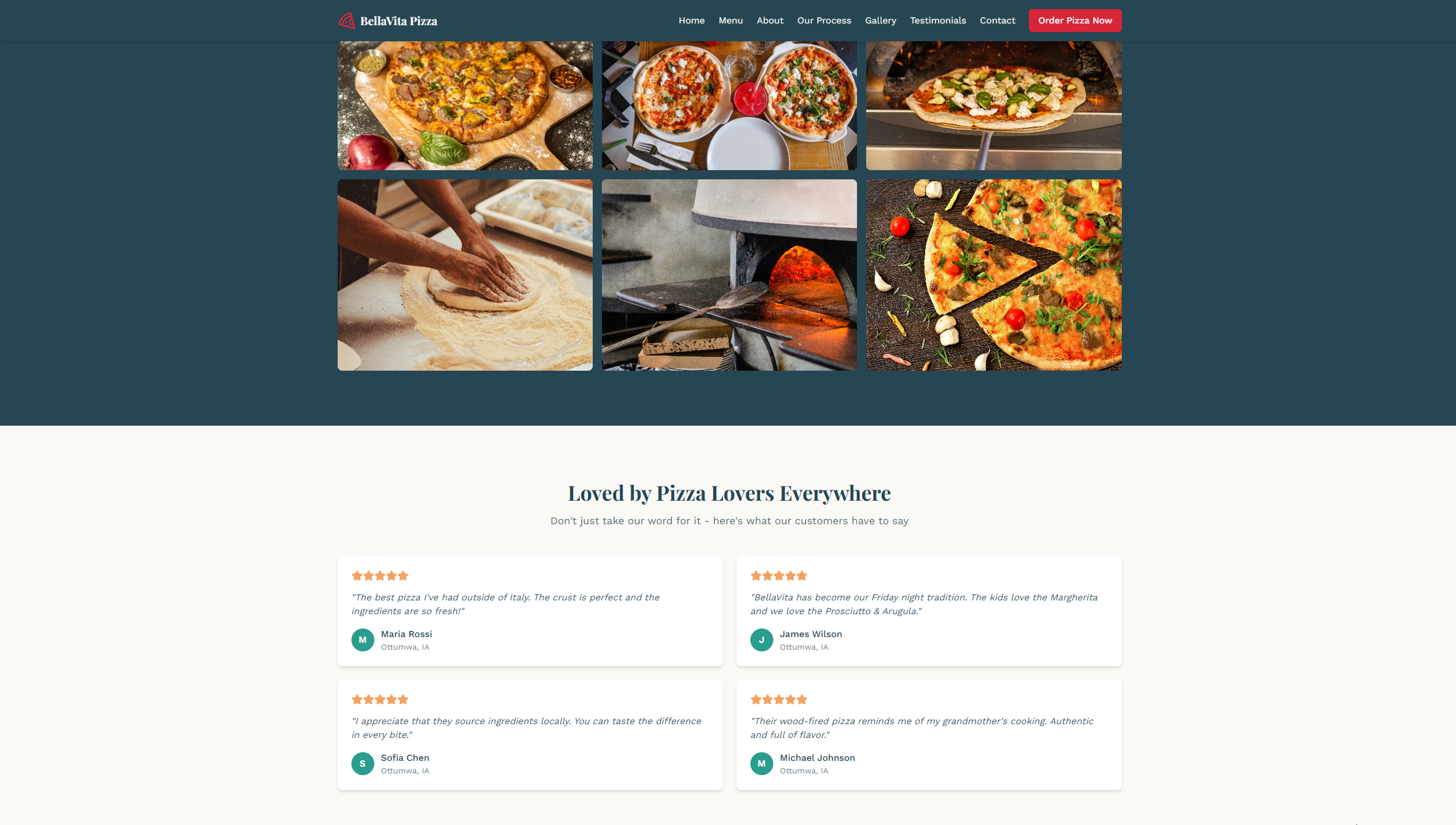 Bella Vita Pizza screenshot 2
