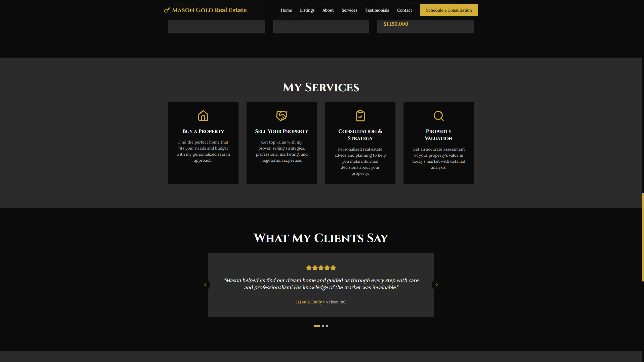 Mason Gold Real Estate screenshot 3